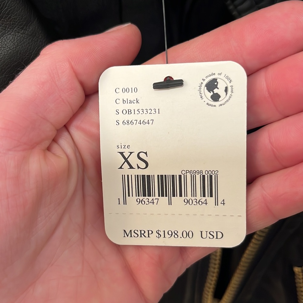 NWT Free People Vegan Leather Jacket - Picture 7 of 8